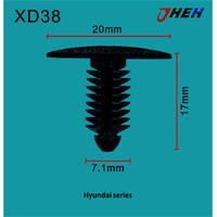 XD38 Car Trim Clips 10 Pcs in 1 Pack Fits Hyundai &amp; Kia Models