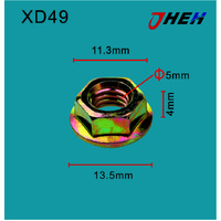 XD49 Auto Flange Nuts 10 Pcs in 1 Pack Fits Hyundai &amp; Kia Models