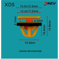 XD5 Car Trim Clips 10 Pcs in 1 Pack Fits Hyundai &amp; Kia Models