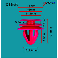 XD55 Car Trim Clips 20 Pcs in 1 Pack Fits Hyundai &amp; Kia Models