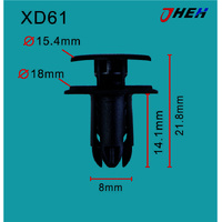 XD61 Car Trim Clips 20 Pcs in 1 Pack Fits Hyundai &amp; Kia Models