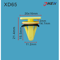XD65 Car Trim Clips 10 Pcs in 1 Pack Fits Hyundai &amp; Kia Models
