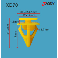 XD70 Car Trim Clips 10 Pcs in 1 Pack Fits Hyundai &amp; Kia Models