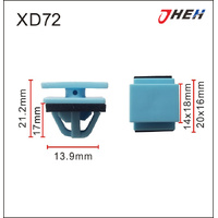 XD72 Car Trim Clips 10 Pcs in 1 Pack Fits Hyundai &amp; Kia Models