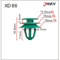 XD86 Car Trim Clips 20 Pcs in 1 Pack Fits Hyundai &amp; Kia Models