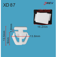XD87 Car Trim Clips 10 Pcs in 1 Pack Fits Hyundai &amp; Kia Models