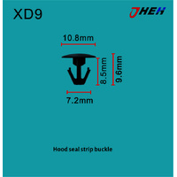 XD9 Car Trim Clips 20 Pcs in 1 Pack Fits Hyundai &amp; Kia Models