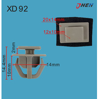 XD92 Car Trim Clips 10 Pcs in 1 Pack Fits Hyundai &amp; Kia Models