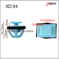XD94 Car Trim Clips 10 Pcs in 1 Pack Fits Hyundai &amp; Kia Models