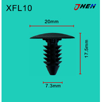 XFL10 Car Trim Clips 10 Pcs in 1 Pack Fits Chewrolet Models
