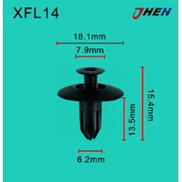 XFL14 Car Trim Clips 10 Pcs in 1 Pack Fits Chewrolet Models