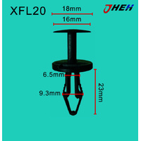XFL20 Car Trim Clips 10 Pcs in 1 Pack Fits Chewrolet Models