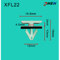 XFL22 Car Trim Clips 10 Pcs in 1 Pack Fits Chewrolet Models