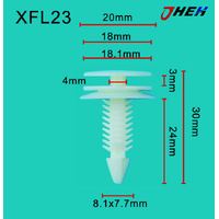 XFL23 Car Trim Clips 10 Pcs in 1 Pack Fits Chewrolet Models