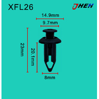 XFL26 Car Trim Clips 10 Pcs in 1 Pack Fits Chewrolet Models