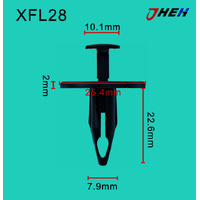 XFL28 Car Trim Clips 10 Pcs in 1 Pack Fits Chewrolet Models