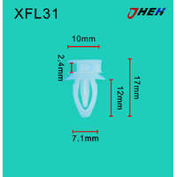 XFL31 Car Trim Clips 10 Pcs in 1 Pack Fits Chewrolet Models