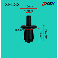XFL32 Car Trim Clips 10 Pcs in 1 Pack Fits Chewrolet Models