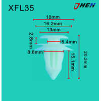 XFL35 Car Trim Clips 10 Pcs in 1 Pack Fits Chewrolet Models