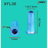 XFL36 Auto U-Clip Nuts 10 Pcs in 1 Pack Fits Chewrolet Models