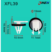 XFL39 Car Trim Clips 10 Pcs in 1 Pack Fits Chewrolet Models