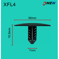 XFL4 Car Trim Clips 10 Pcs in 1 Pack Fits Chewrolet Models
