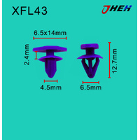 XFL43 Car Trim Clips 10 Pcs in 1 Pack Fits Chewrolet Models
