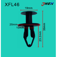 XFL46 Car Trim Clips 10 Pcs in 1 Pack Fits Chewrolet Models