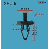 XFL49 Car Trim Clips 10 Pcs in 1 Pack Fits Chewrolet Models