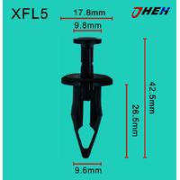 XFL5 Car Trim Clips 10 Pcs in 1 Pack Fits Chewrolet Models
