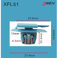 XFL51 Car Trim Clips 10 Pcs in 1 Pack Fits Chewrolet Models