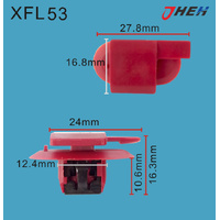 XFL53 Car Trim Clips 10 Pcs in 1 Pack Fits Chewrolet Models
