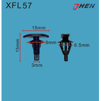 XFL57 Car Trim Clips 10 Pcs in 1 Pack Fits Chewrolet Models