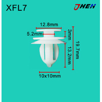 XFL7 Car Trim Clips 10 Pcs in 1 Pack Fits Chewrolet Models