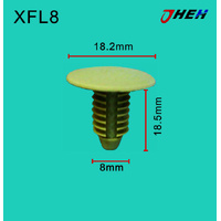 XFL8 Car Trim Clips 10 Pcs in 1 Pack Fits Chewrolet Models